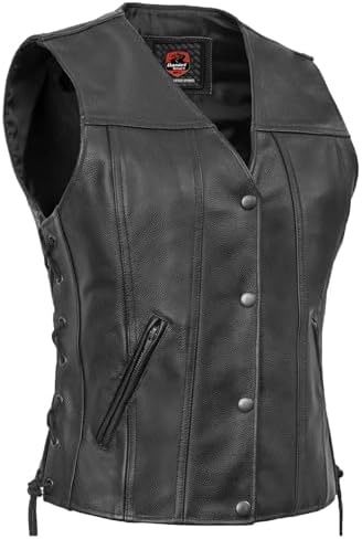 Amazon.com: Mens Blue Motorcycle Denim Vest SOA Club Vest with